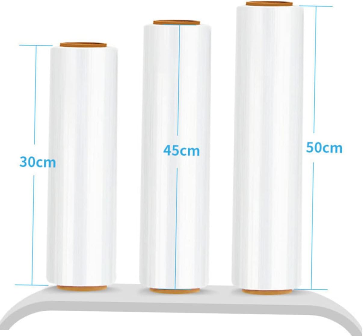 NUOBESTY 1roll Stretch Wrap Film Self-Adhesive Heavy-Duty Packing Film for Moving Storage and Pallet Wide and Tough