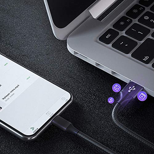 Iphone Charging Cable,Iphone Charger Cable [Apple Mfi Certified] Apple Lightning Cable 5Pack 3/3/3/6/10Ft,Nylon Braided Iphone Charger Cord Wire For Iphone 14/13/12/11Pro/Xr/X/8/7/6/5/Se,Ipad,Airpods #TOP5