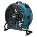 XPOWER X-47ATR 1/3 HP Sealed Motor Axial Air Mover Fan - with Variable Speed Control, 3 Hour Timer - Blue (1 Fan)