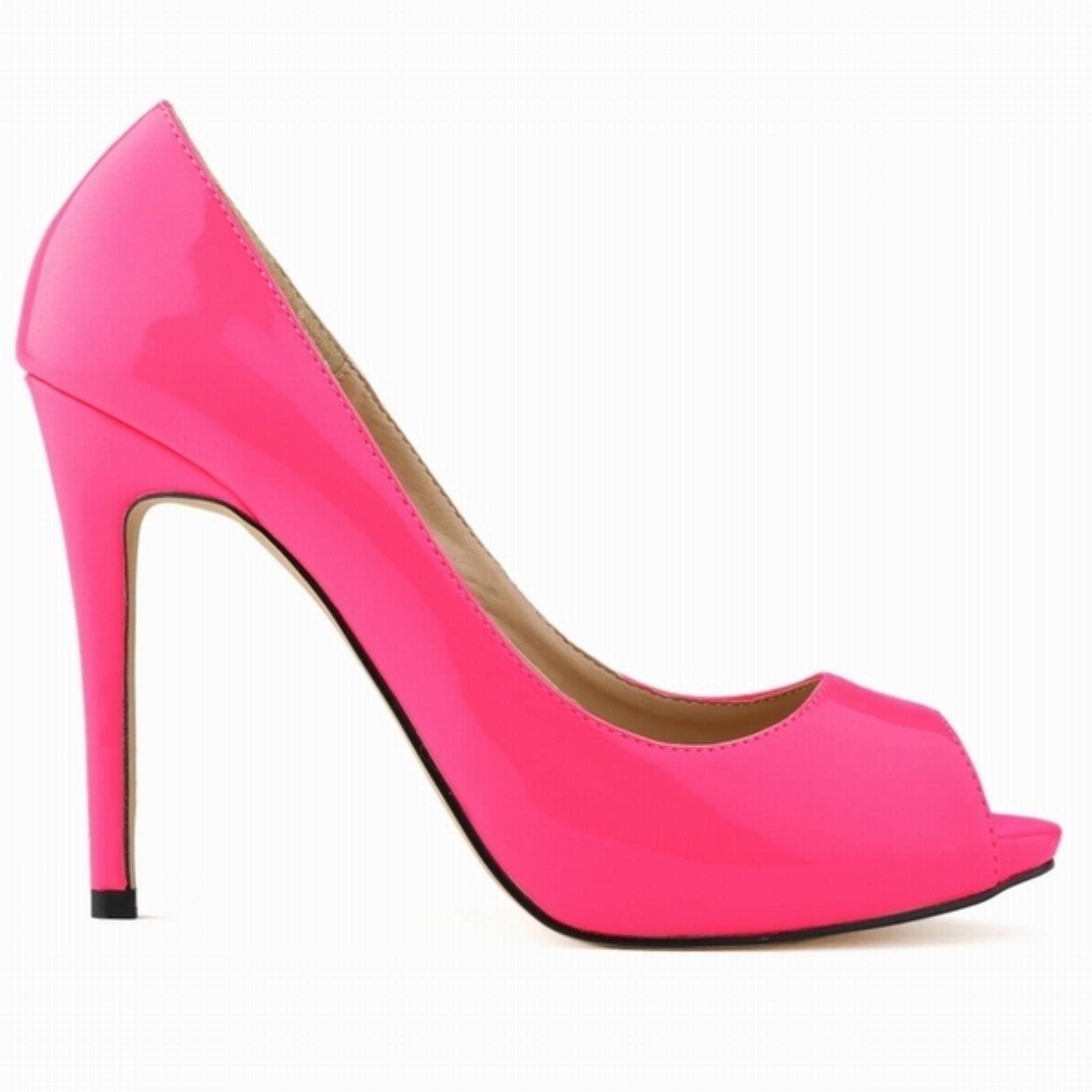 QIANKUN Platform Wedding Shoes Summer Sexy Ladies Open Toe High Heels Sandals Open Toe High Heels-rose,5