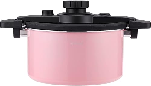 TONLEA Olla a presión de aluminio de 6 cuartos de galón lata a presión con tapa de vidrio operativa con una sola mano olla a presión de 2 a 5 KPa