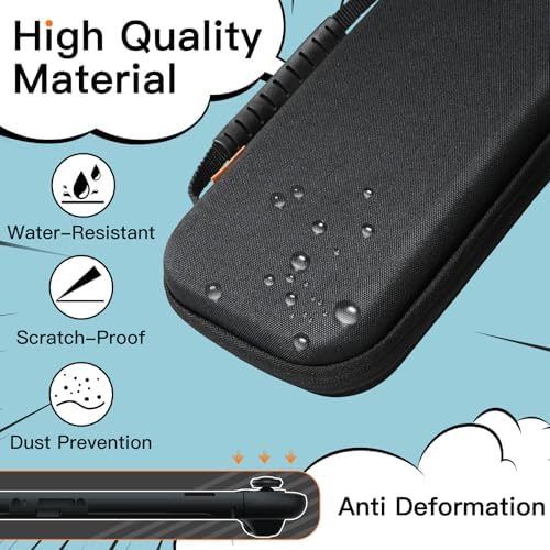 JETech Carrying Case for Nintendo Switch 2 (2025) 7.9 Inch, Hard Shell Portable Travel Bag with 10 Game Card Slots and Accessories Pouch, Lightweight Anti-Scratch Protection (Black) - 2
