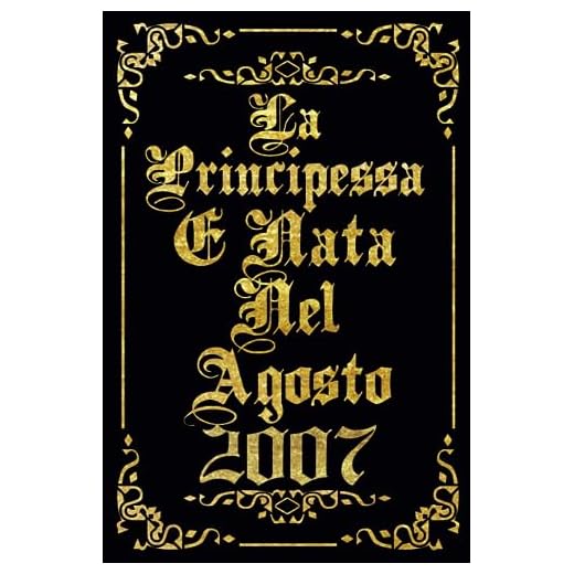 La Principessa È Nata Nel Agosto 2007: Idea regalo originale per il 16 compleanno per figlia, sorella, cugina, nipote