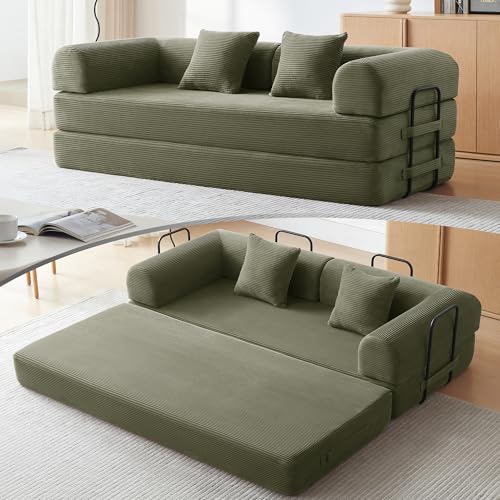 QQR Sleeper Sofa, Comfy Convertible Folding...