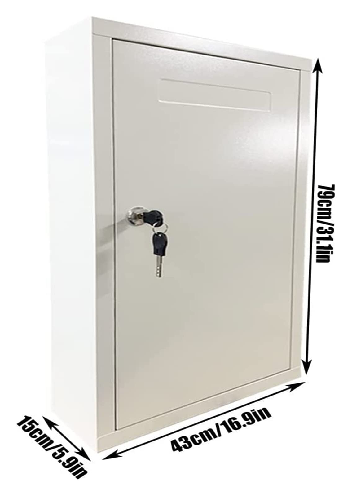 Support mural sécurisé en acier inoxydable avec boîte de verrouillage – Armoire à clés de qualité supérieure pour bureaux, écoles et usines – Porte-clés ultime pour une sécurité et une meilleure