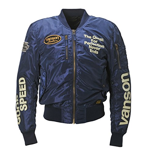 Amazon | VANSON(バンソン) ナイロンジャケット NAVY 3XL VS15109S