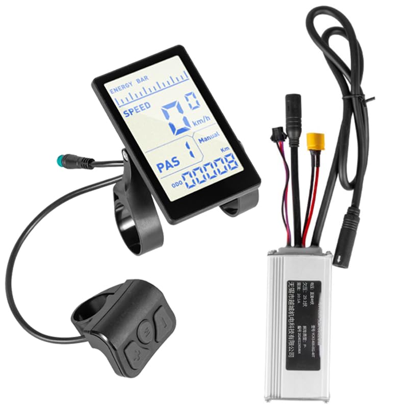 Electric Bike Mountain Bike M5 Skateboard LCD Instrument Panel Speedmeter ebike Display Sine Wave Brushless Motor Controller 48V Controller Special for MX-01/MX05/MX06 Shengmilo Computer