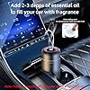 SEEDSEEL Car Aromatherapy Diffusers for Essential Oils，Mini USB Air Scent Small Humidifier with 7-LED Color Changing for Car Room Home Office Bedroom