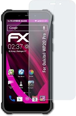 atFoliX Plastic Glass Protective Film Compatible with Oukitel WP20 Pro Glass Protector, 9H Hybrid-Glass FX Glass Screen Protector of Plastic