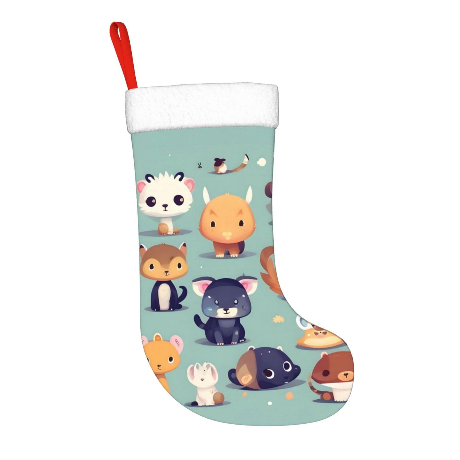 AthuAh Cute Little Animals Christmas Socks, Personalized Christmas Socks, Decorating Socks, Suitable