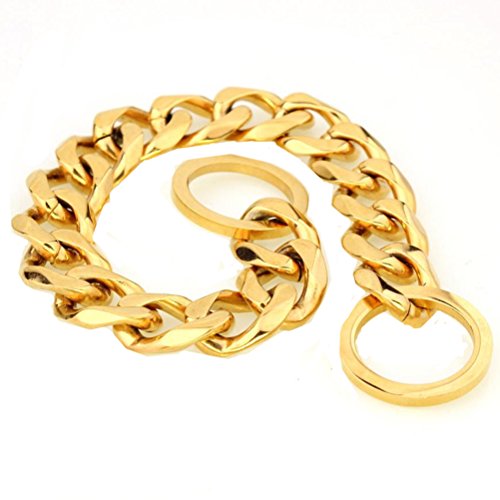 Ultra Strong Heavy Duty 19MM Slip Chain Dog Collar for Pit Bull M...