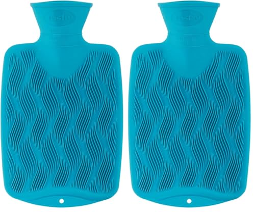 Bouillotte plate Fashy structure 3D lot de 2 la qualité supérieure allemande