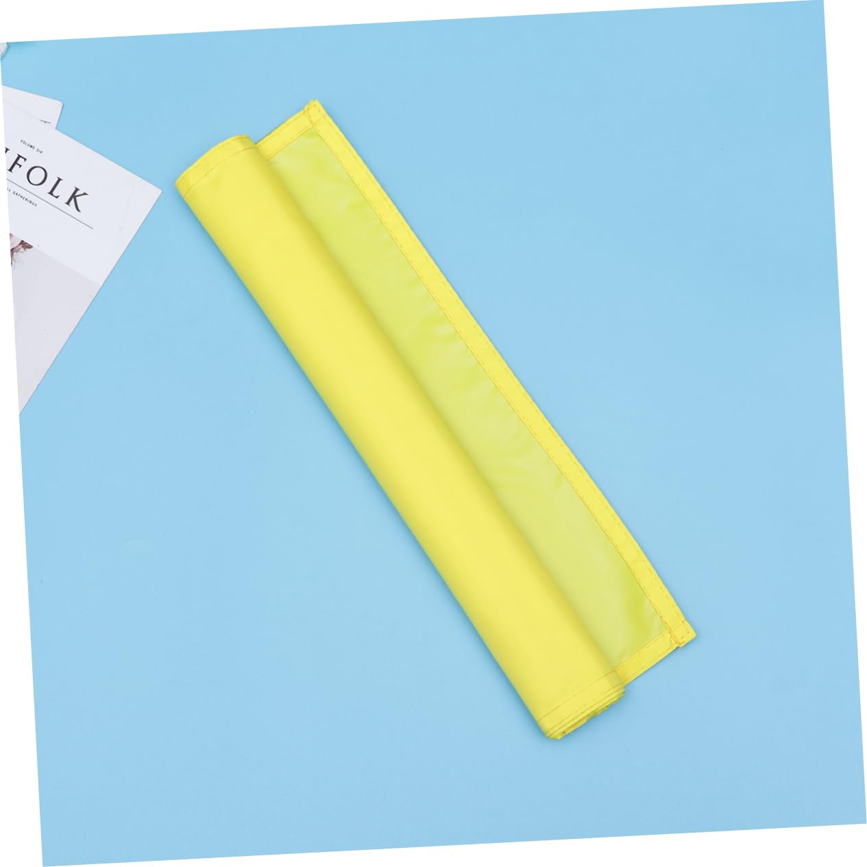 Yellow Putting Turf Flag Cloth Printed Number Portable for Golfer