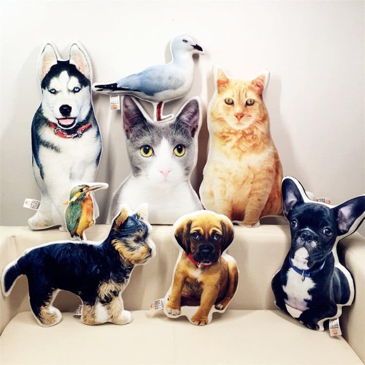 Coussin personnalisé avec photo de votre animal de compagnie pour garder son souvenir
