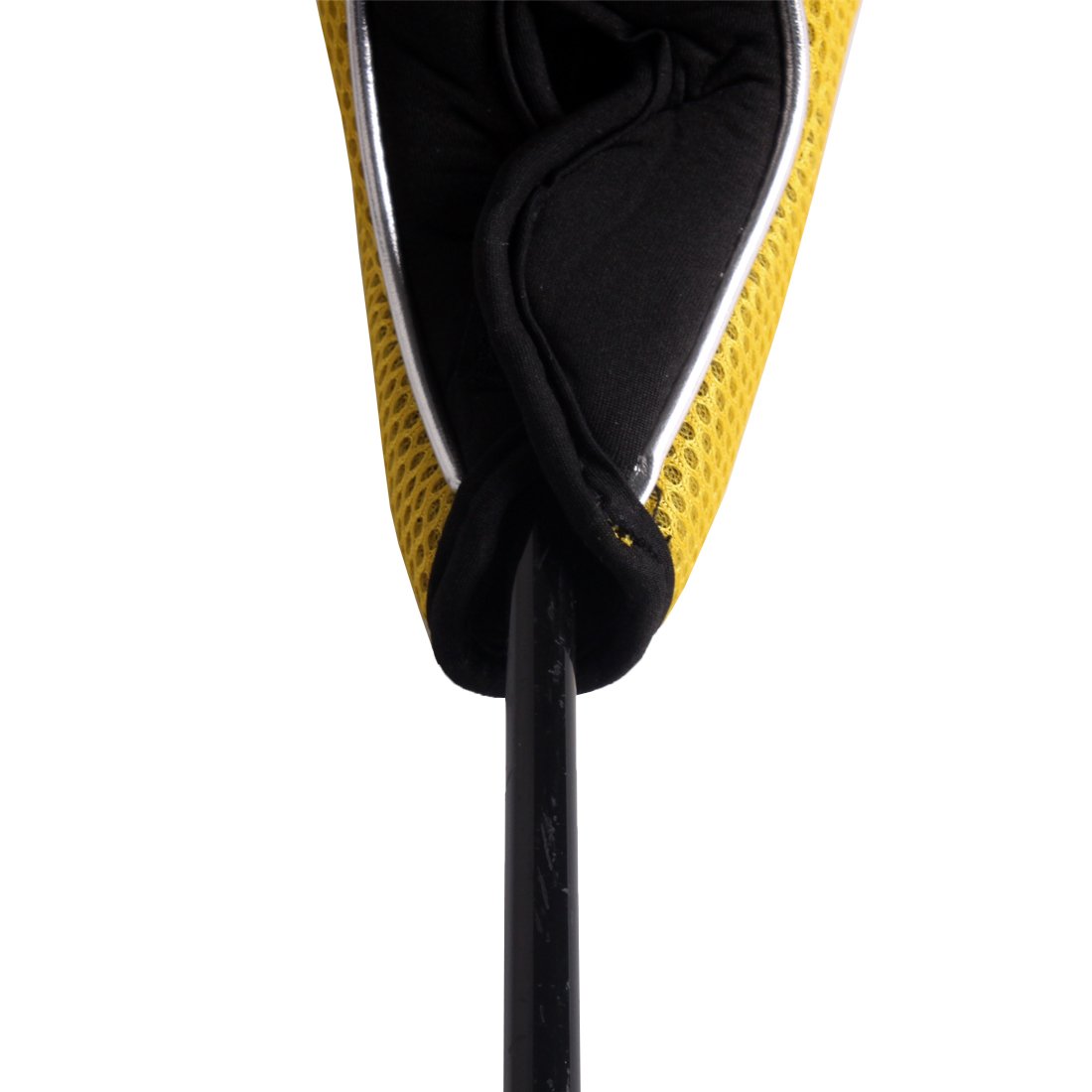 Andux Golf Driver per Legno a Testa Copre con Gancio per Driver 460cc Set di 3 (MT/MG14 Nero/Giallo)