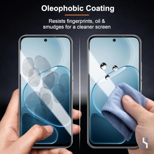 Image of Tempered Glass for Oppo K14x | Oppo K14 - Military Grade 9H Screen Guard, Anti-Scratch, Shatterproof, Edge to Edge Full Coverage - Black Border