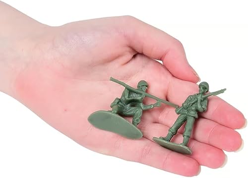 Miniatura 3 de Classic US Army Men (36 piezas) 2 pulgadas. Plástico. Soldados de juguete verde. Diseños independientes. Gran bolsa de regalos para recuerdos de