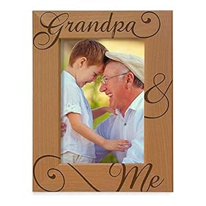 Kate posh grandpa and me engraved natural wood picture frame i love you grandpa grandparents day best grandpa ever grandfather gifts grandpa me fathers day christmas 4×6 vertical  urban country home decor