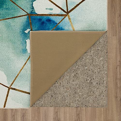 Mohawk Home Cognition Water (2' X 8') Geometric;Abstract Runner Rug #TOP5