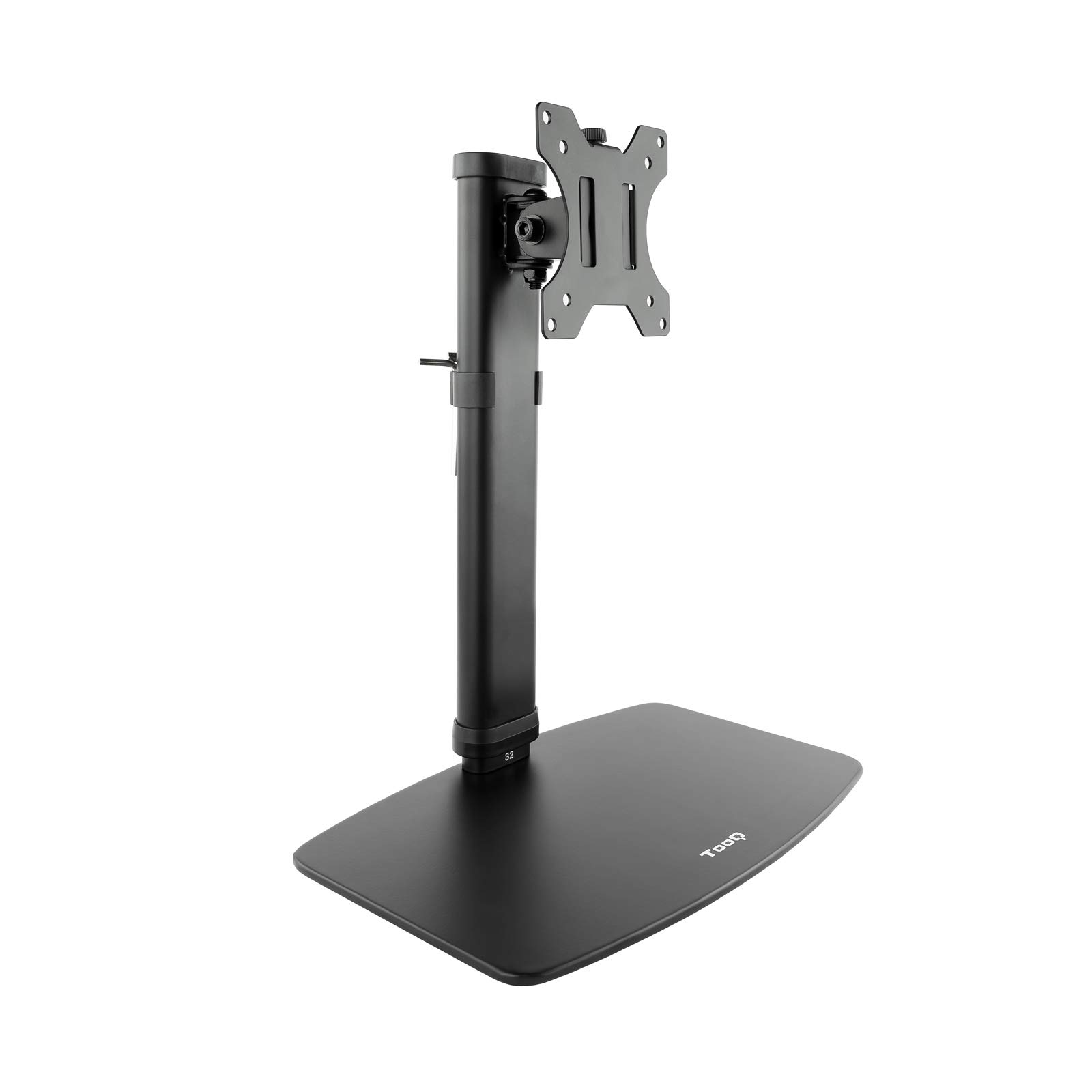 TooQ DB1127TN-​B - Soporte de Mesa con Regulación de Altura para Pantallas de 17" a 27", Color Negro