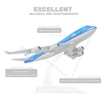 new✨ボーイング747,KLMオランダ／巨大Scaleダイキャスト Extra Large KLM Royal Dutch Boeing 747 Aircraft Model Plane