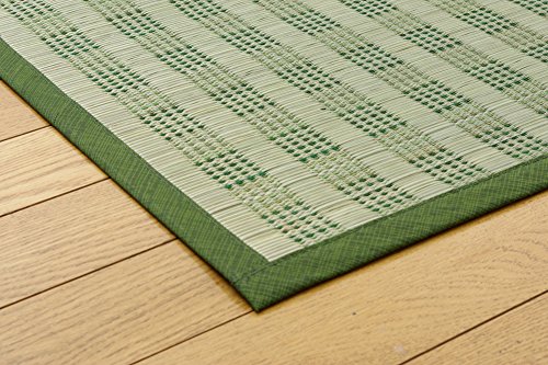 イケヒコ・コーポレーション い草 花ござ カーペット 3畳 dkピース グリーン 江戸間3畳 約174×261cm #4317553 [3]