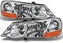AKKON - For Acura TL UA5 Chrome Clear HID-D2R Xenon Type Headlights Front Lamps Repalcement Left + Right Pair