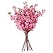 Soledi Artificial Peach Bouquet 10 Bunch Blossom Flower for Home Office Decor Pink