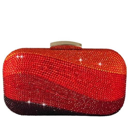 Image of Boutique De FGG Mini Rhinestone Clutch Purses for Women Formal, Luxury Crystal Clutch Evening Handbags, Party Dinner Purse