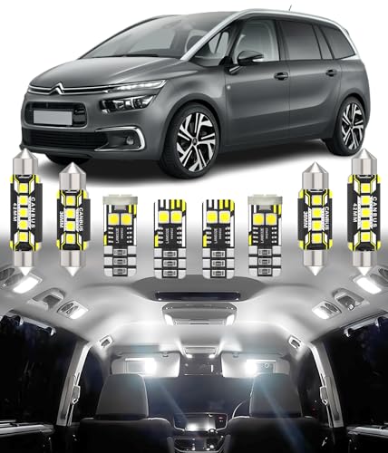 Luces LED Interior Citroën C4 II Adiós Luz Amarilla Pack Iluminación