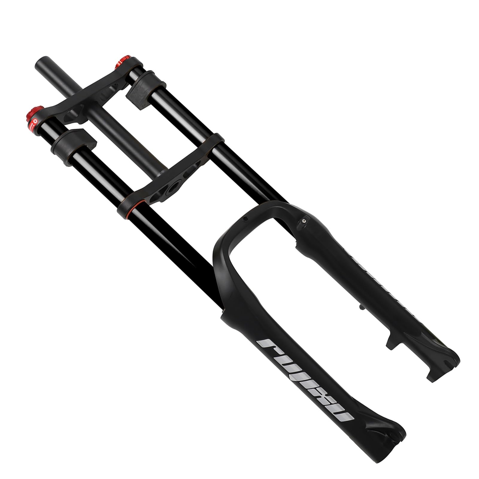 WIQUYBML 20 * 4.0 Fat Tire MTB Bike Air Suspension Fork Bicycle Front Forks 120mm Travel 9 135mm QR 28.6mm Straight/Tapered Tube Snow Beach Rebound Adjustment