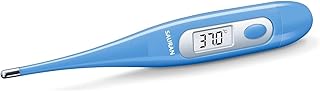 SAURAN Digital Thermometer Water Resistant For Easy Cleaning)(