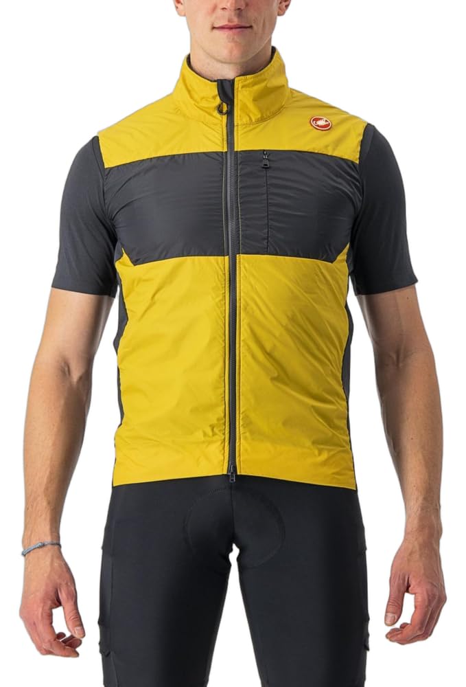 CASTELLI 4522010-755 UNLIMITED PUFFY VEST Men's Sports vest Goldenrod/Dark Gray M