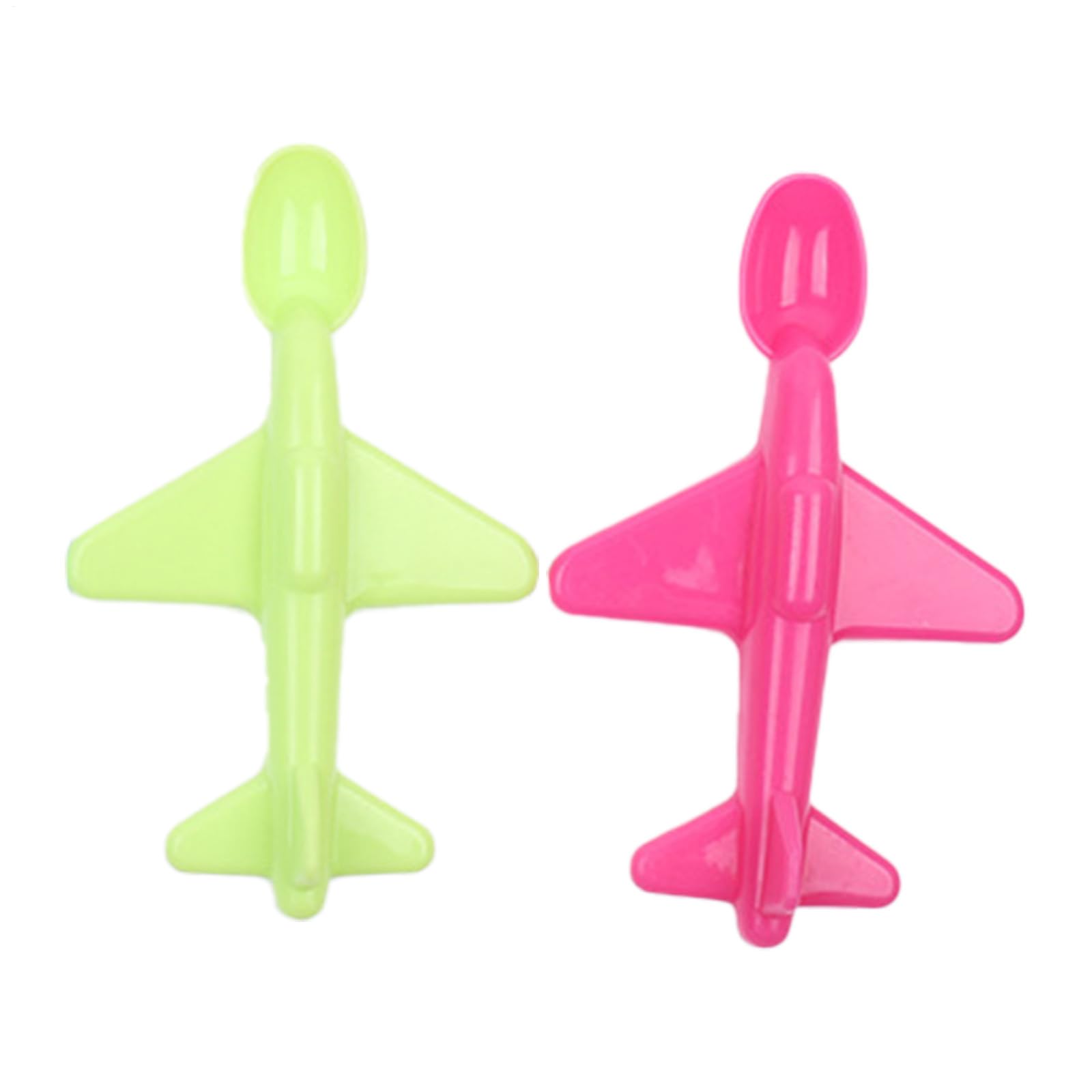 Baby Food Spoon | Set of 2 Children Cutlery Spoon - Airplane Shape, Fun Cutlery Tools, Kitchen Utensil Gadget, Nursery Accessories for Preschool
