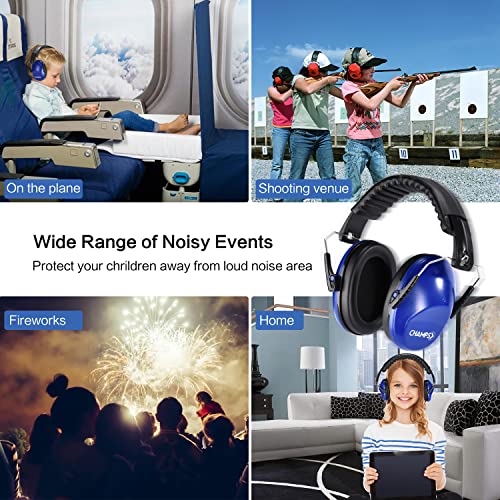 Champs Kids Ear Muffs Earmuff Noise Protection Reduction Headphones For Toddlers Kid Children Teen Nrr 25Db Safety Hearing Ear Muff Shooting Range Hunting Season Navy Blue #TOP5