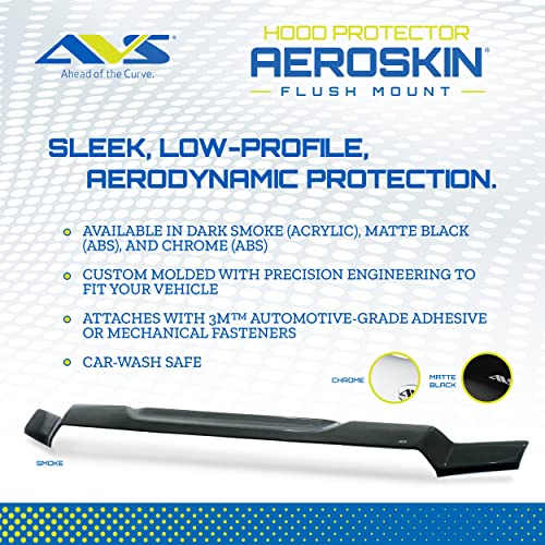 Auto Ventshade [Avs] Aeroskin Hood Protector | 2012 - 2014 Toyota Camry, Low Profile/Flush - Chrome | 620036 #TOP2
