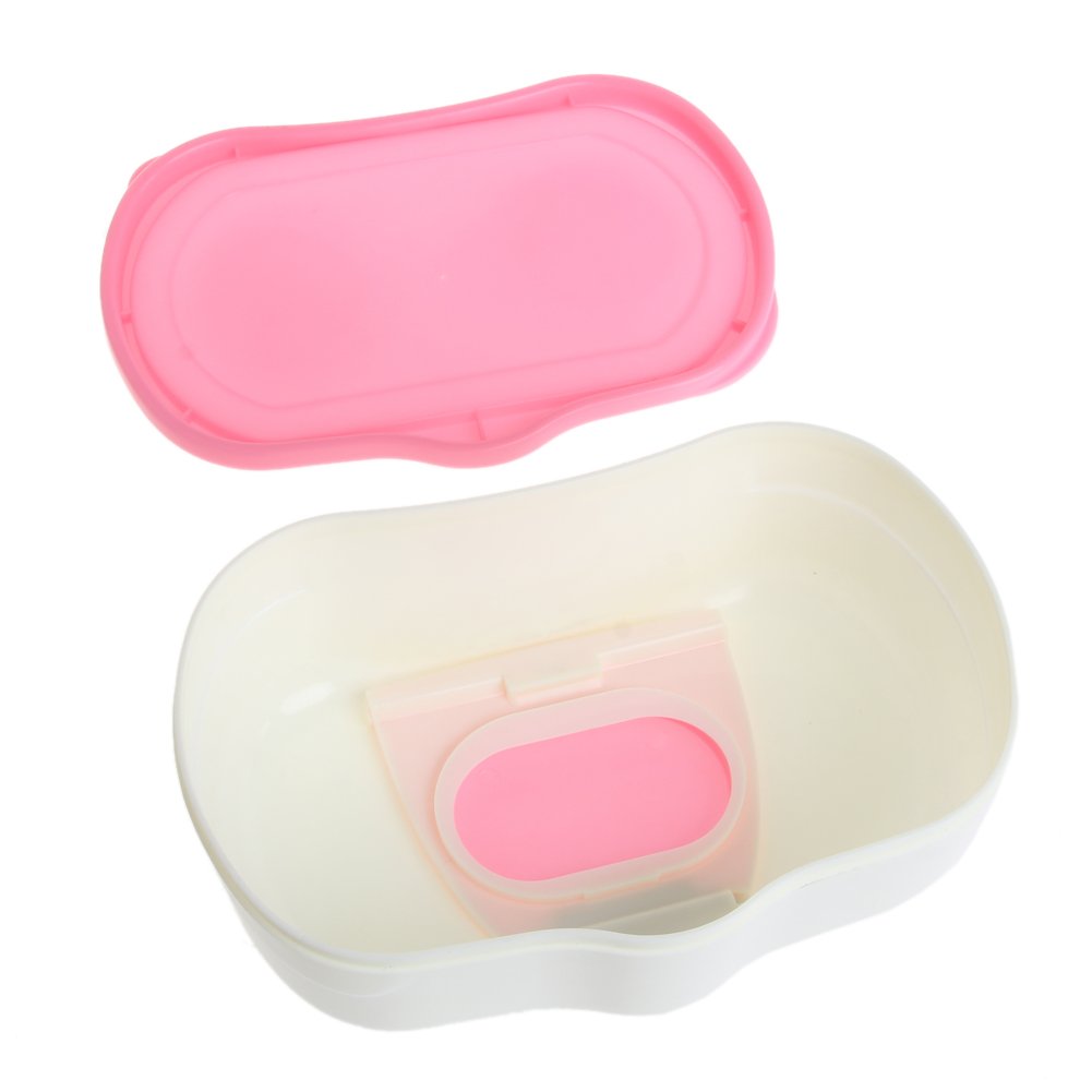 CATSELURRY Wet Wipes Box Plastic Wet Wipes Storage for Case Box Refillable Container 80 Sheets
