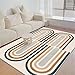 YYRAIN Tapis en Imitation Cachemire Imprimé À La Mode Nordique, Tapis De Sol en Peluche Color Track, Toutes Saisons, Antidérapant Durable Adapté Au Salon Et À La Chambre À Coucher 120x160cm