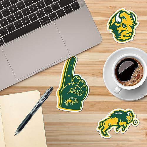Image of North Dakota State University 9ct Vinyl Large Deluxe Stickers Variety Pack - Laptop, Water Bottle, Scrapbooking, Tablet, Skateboard, Indoor /Outdoor - Set of 9