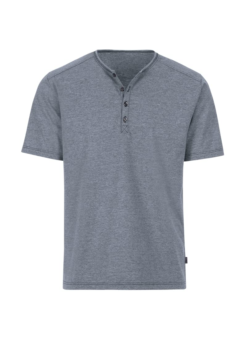 Trigema T-Shirt mit Knopfleiste Deluxe Baumwolle