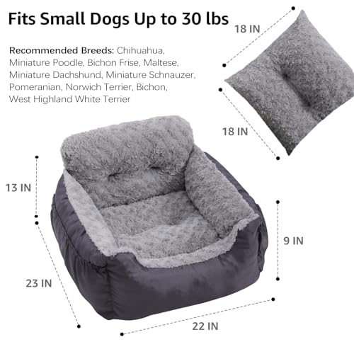 Oiilores Dog Car Seat for Small Dogs