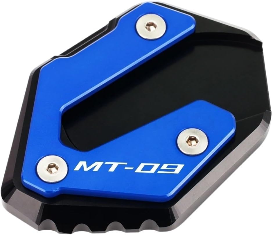 motorcycle Foot Plate Pad For Y&AMAHA MT09 MT 09 2013-2022 Motorcycle Accessories Kickstand Extender Foot Side Stand Extension Kick Pad Support Plate Cover