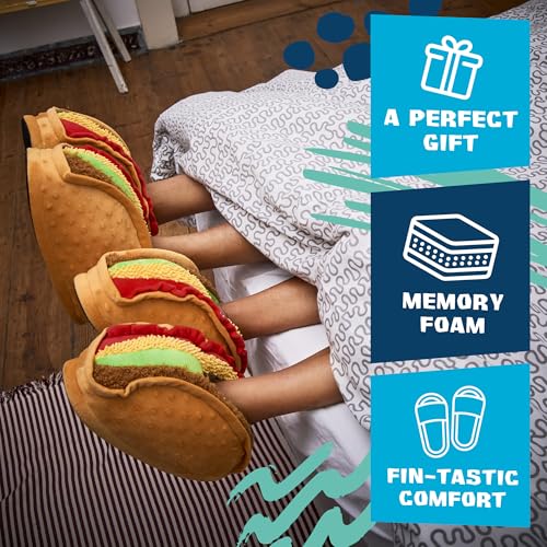Coddies Taco Slippers | Unisex Funny Slippers, Novelty Comfortable Pantuflas, Gag Gift | Men, Women & Kids4