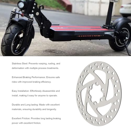 Disco de Freio de Scooter Elétrico de 140 Mm, Disco de Freio de Aço Inoxidável de Alta Qualidade, Tr
