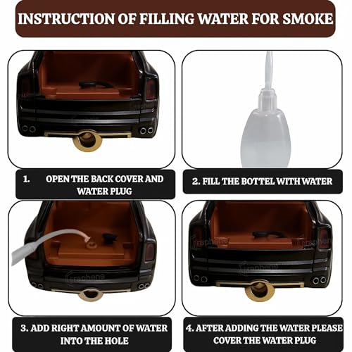 Image of GRAPHENE 1:22 Scale RC DieCast Metal Smoke Car Rolls-Royce Openable Door Light and Spray Effect Model Remote Controlled Toy Car Gifts Mist Toys for Kids Boy Girl