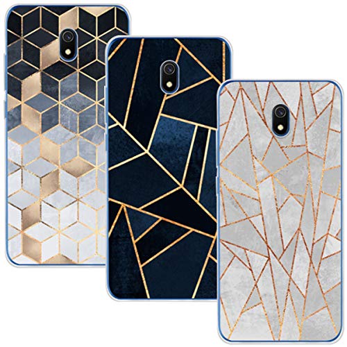 KZIOACSH Cover Xiaomi Redmi 8A, [3 Pack] Silicone