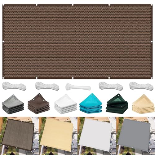 Voile d'ombrage rectangulaire HDPE contre la chaleur du soleil - 2