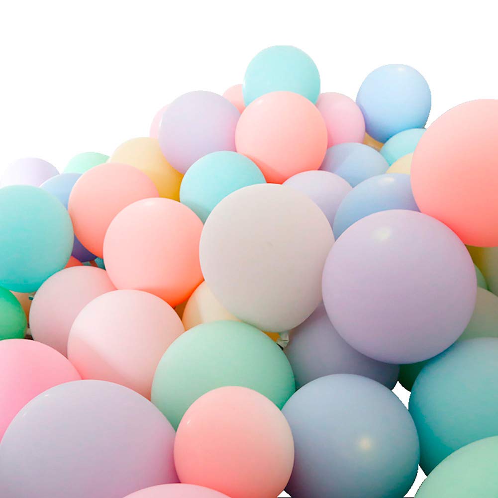 Buy EZESO 100pcs Pastel Coloured Latex Party Balloons Arch for Birthday