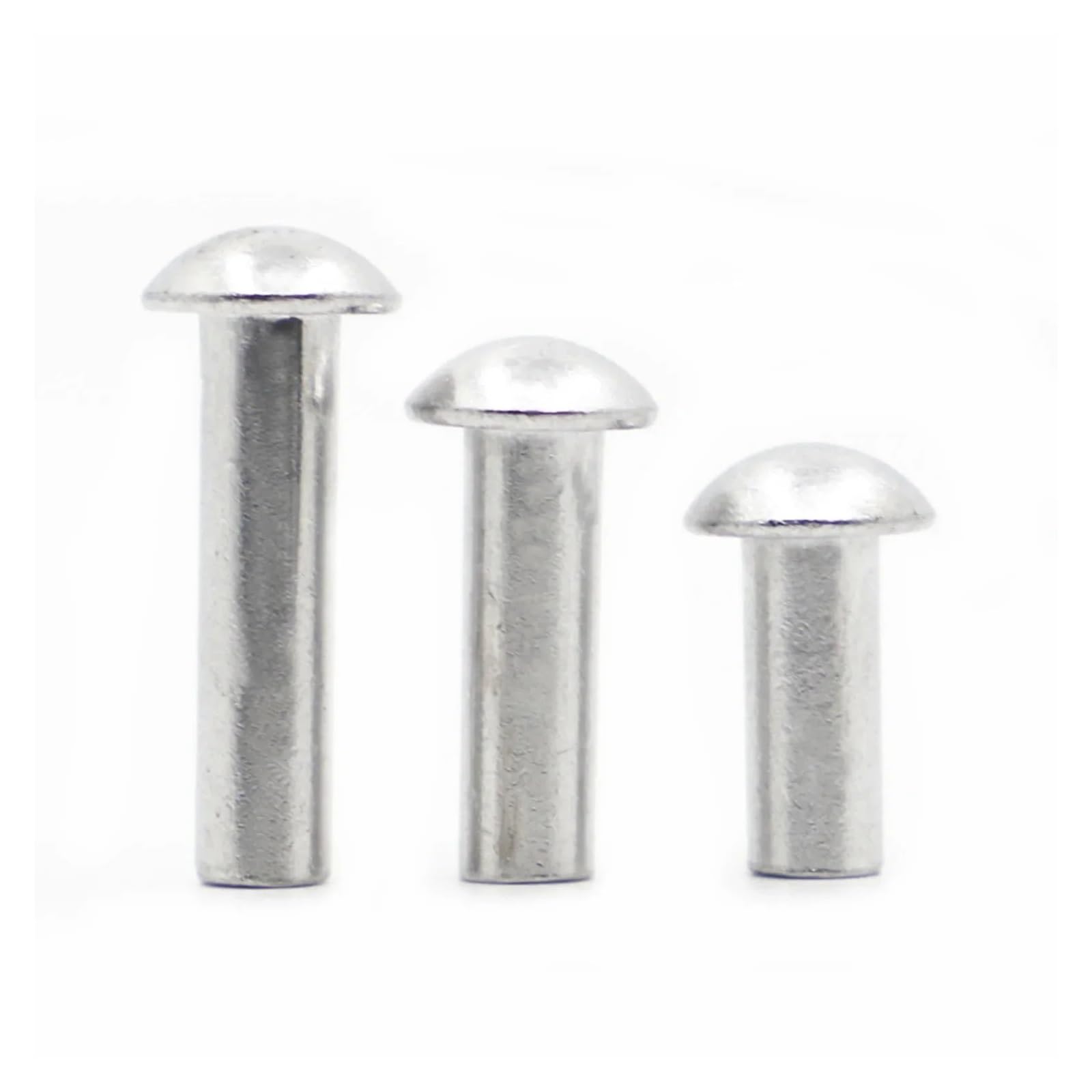 Remaches de aluminio macizo con cabeza avellanada, GB867 Remaches autorroscantes sólidos de aleación aluminio con cabeza redonda, M2-M8, 3 mm-40 mm, paquete surtido(16mm,M5 20pcs)