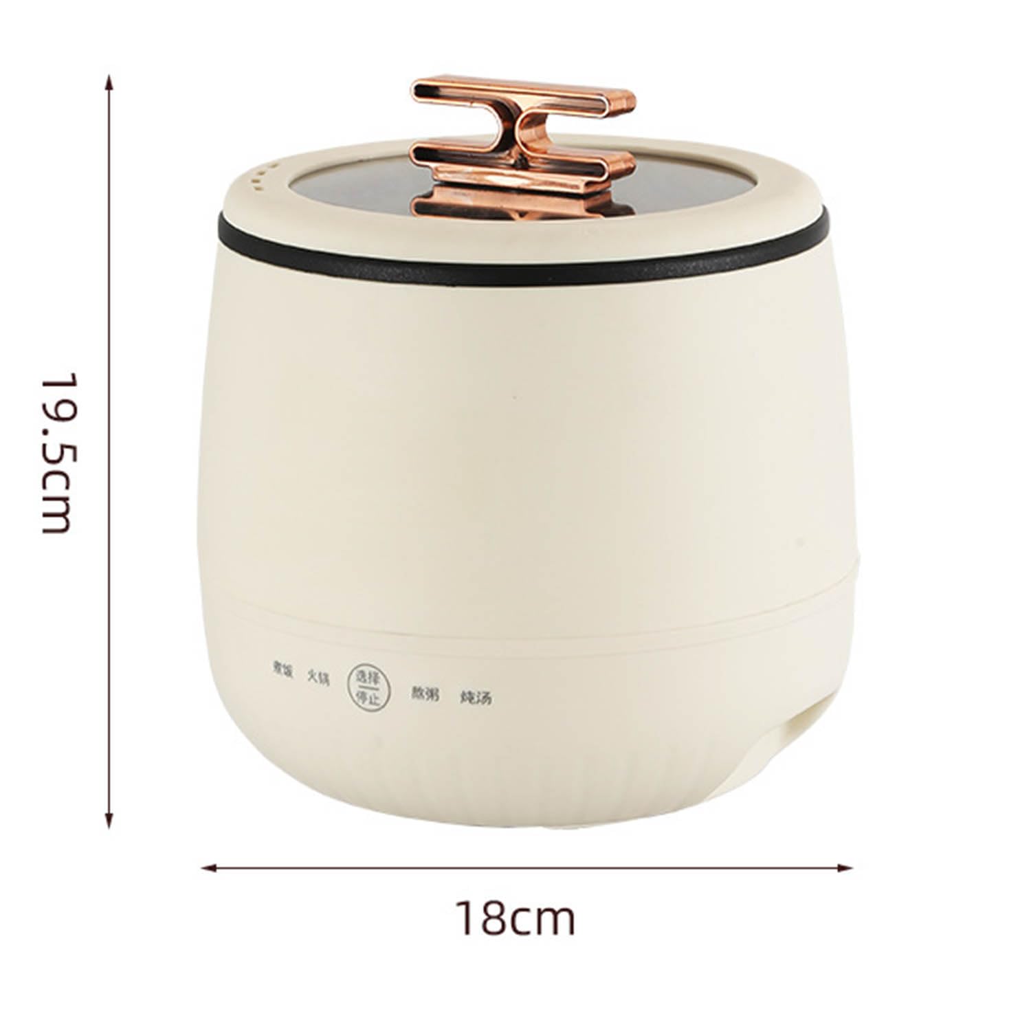 Generic Mini Cuiseur à Riz 1.8L, Cuiseur à Riz pour 2 à 3 Personnes, Antiadhésif, Rose